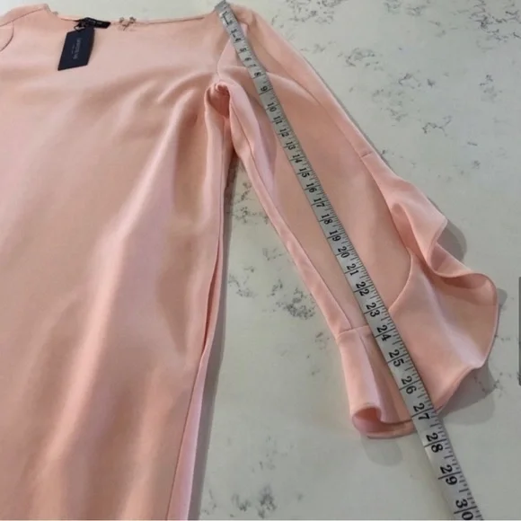 NEW Lafayette148 New York pink Emory Ruffle Cuff dress - Picture 12 of 15